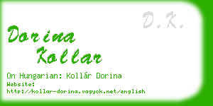 dorina kollar business card